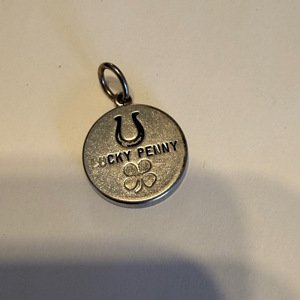 Silver Lucky Penny Charm Pendant